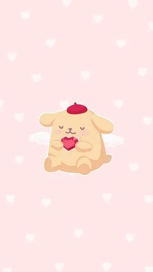 Sanrio_ Valentine_ Puppy_ Love Wallpaper