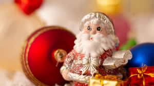 Santa Claus Gives Gifts To Children On December 25 Wallpaper