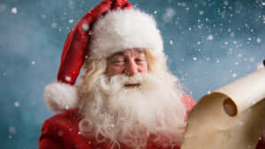 Santa Claus With Christmas Hat Wallpaper