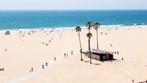 Santa Monica Beach Sand Wallpaper