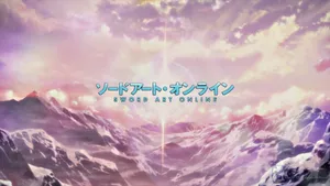 Sao Logo Against Majestic Purple Mountain Sky Wallpaper