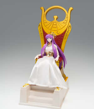 Saori Kido Anime Figureon Throne Wallpaper