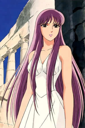 Saori Kido Athena Anime Portrait Wallpaper