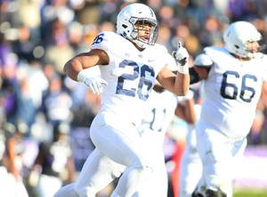 Saquon Barkley Running Gameplay Football Wallpaper