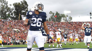 Saquon Barkley Thriving In The Nfl Wallpaper