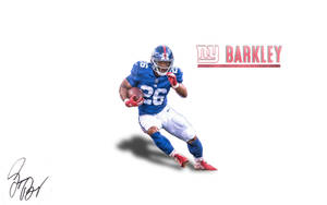 Saquon Barkley White Canvas Art Wallpaper