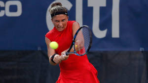 Sara Errani Spirited Facial Expression Wallpaper