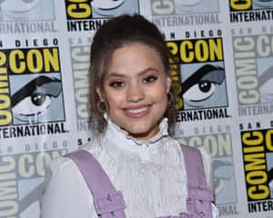 Sarah Jeffery Comic Con Event Wallpaper