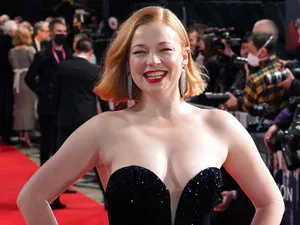 Sarah Snook Red Carpet Smile Wallpaper