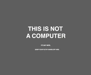 Sarcastic Computer Note Wallpaper