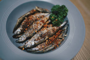 Sardines With Platings Wallpaper