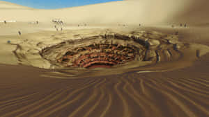 Sarlacc Pit - Desert Oasis Of Tatooine Wallpaper