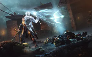 Saruman Torch Shadow Of Mordor 4k Wallpaper