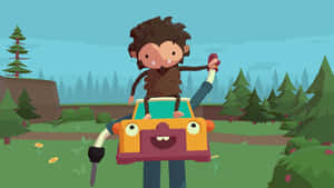 Sassy The Sasquatch Cartoon Character Wallpaper