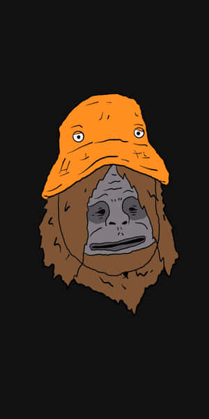 Sassy The Sasquatch Orange Hat Wallpaper