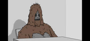 Sassy The Sasquatch Sitting Wallpaper