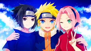Sasuke, Naruto, And Sakura 4k Wallpaper