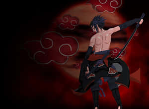 Sasuke Of The Akatsuki Clan Ready For His Next Mission.