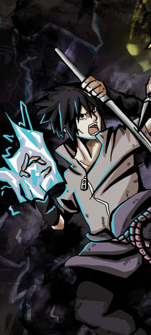 Sasuke Uchiha Chidori Attack Wallpaper