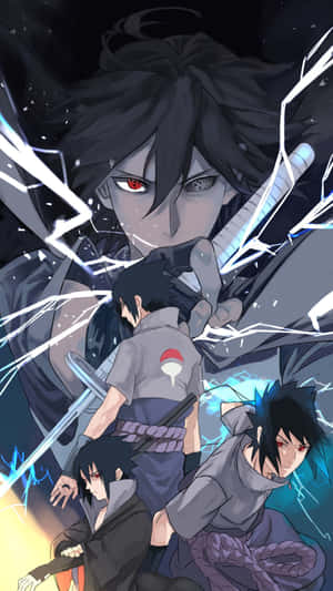 Sasuke Uchiha Powerful Ninja Artwork Wallpaper