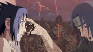 Sasuke Uchiha's Epic Face! Wallpaper