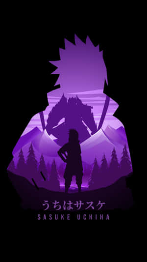 Sasuke Uchiha Silhouette Art Wallpaper