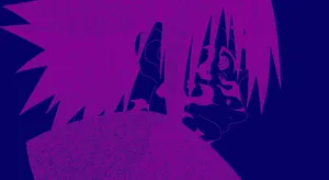 Sasuke Uchiha Unleashing His Cursed Mark Power Wallpaper