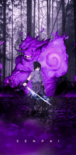 Sasukeand Susanoo Artwork Wallpaper