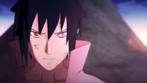 Sasuke’s Intense Expression Wallpaper