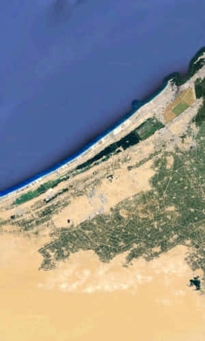 Satellite Image Of The Gulf Of Aden Wallpaper