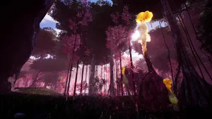 Satisfactory Forest Wallpaper