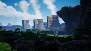 Satisfactory Identical Buildings Wallpaper