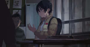 Satoru_ Fujinuma_ Classroom_ Scene Wallpaper