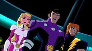 Satrun Girl Rook Krinn Lightning Lad Legion Of Super Heroes Wallpaper