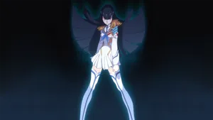 Satsuki Kiryuin, A Determined And Powerful Leader, Stands Tall And Proud. Wallpaper