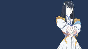 Satsuki Kiryuin, The Young, Strong-willed, And Heroic Woman From Popular Anime Series Kill La Kill Wallpaper