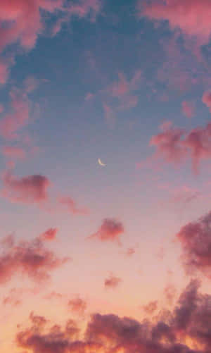 Saturated Effect Cute Cloud Pink Clouds Sky Wallpaper