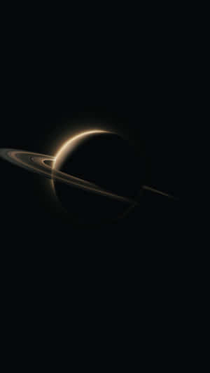 Saturn Backlit Glow Wallpaper