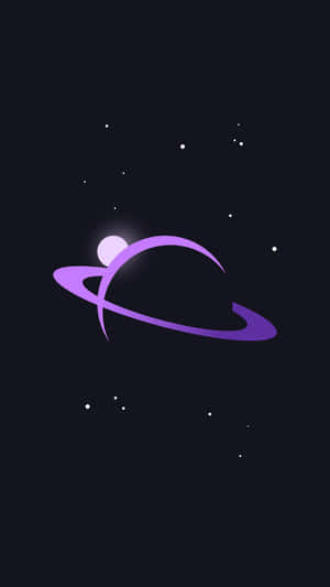 Saturn Silhouette Aesthetic Wallpaper