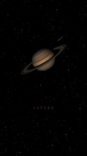 Saturn Starry Backdrop Wallpaper