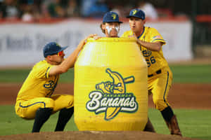 Savannah Bananas Baseball Team Performance Wallpaper