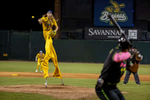 Savannah Bananas Pitcherin Action.jpg Wallpaper