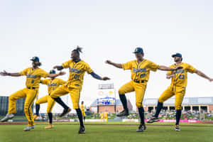 Savannah Bananas Team Dance Performance Wallpaper