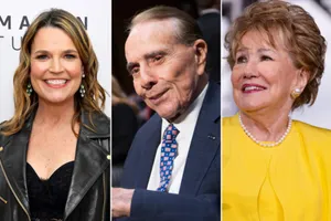 Savannah Guthrie With Elizabeth Dole Collage Wallpaper