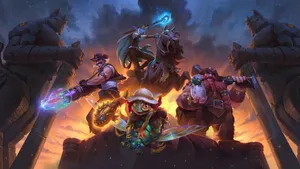 Saviors Of Uldum Hearthstone 2560 X 1440 Wallpaper