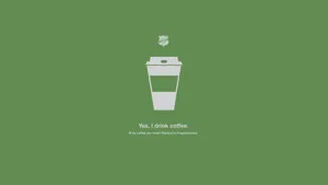 Savoring Minimalist Coffee Moments Wallpaper