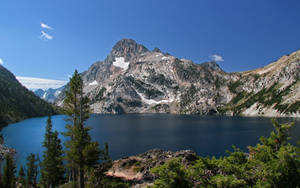 Sawtooth Lake Mount Regan Idaho Wallpaper