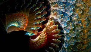 Scales Inspired Fractal Pattern Wallpaper