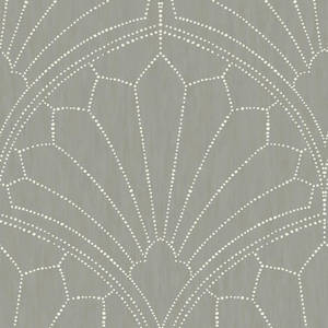 Scallops Pattern Dotted On Gray Aesthetic Wallpaper