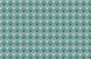 Scallops Pattern Green Aesthetic Wallpaper